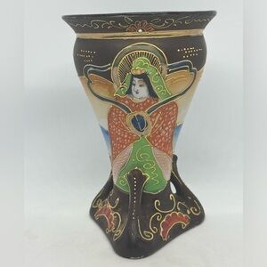 Vintage Moriage Decorative Ceramic Vase